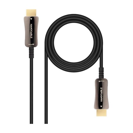 cable hdmi óptico activo de fibra 2.1 aoc 8k 60hz 10 m