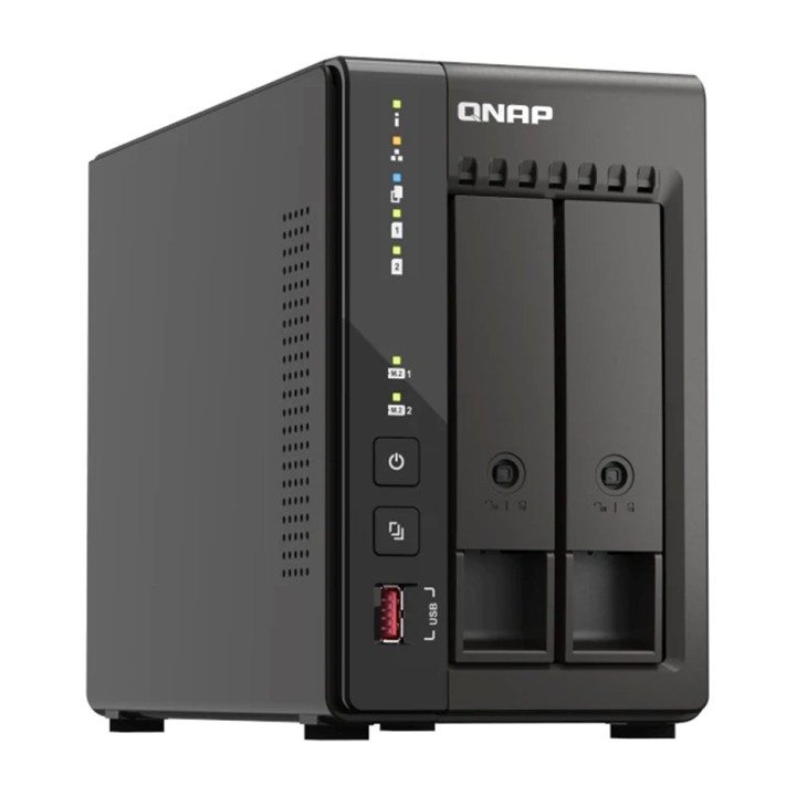 QNAP 2-Bay-NAS-Server ohne Festplatten TS-253E-8G-CELERON