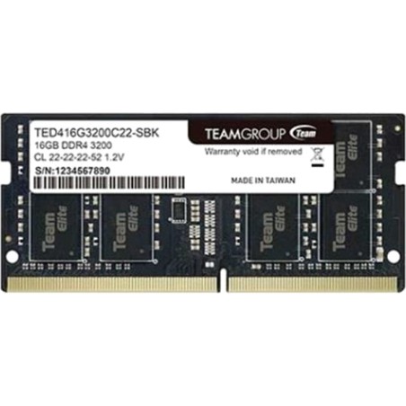 memoria ram para portátil elite ddr4 16gb 3200mhz cl22-so-dimm