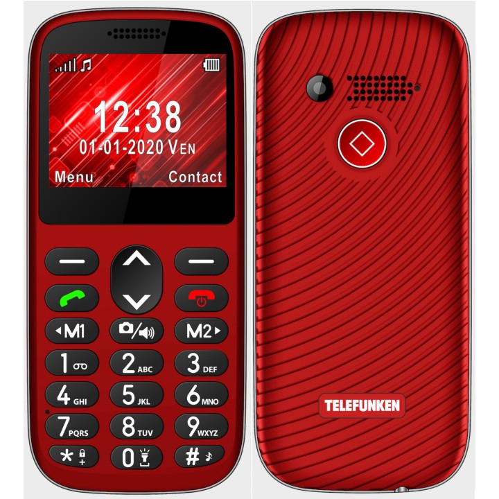 TELEFUNKEN Teléfono móvil para mayores con teclas grandes y