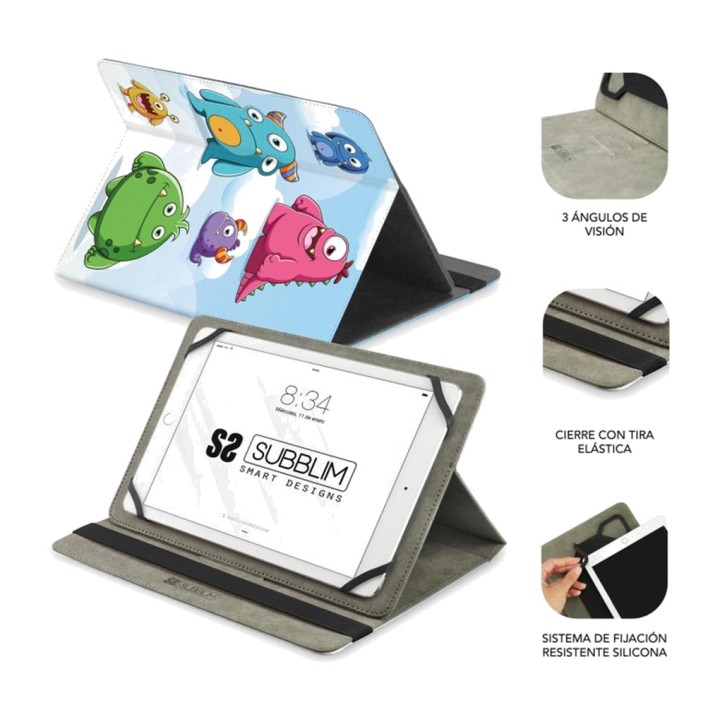 SUBBLIM Children’s universal case with monster illustrations