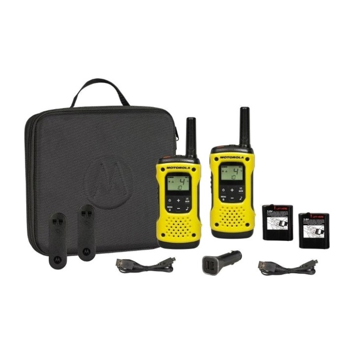 MOTOROLA 2er-Pack lizenzfreie, wasserdichte Walkie-Talkies