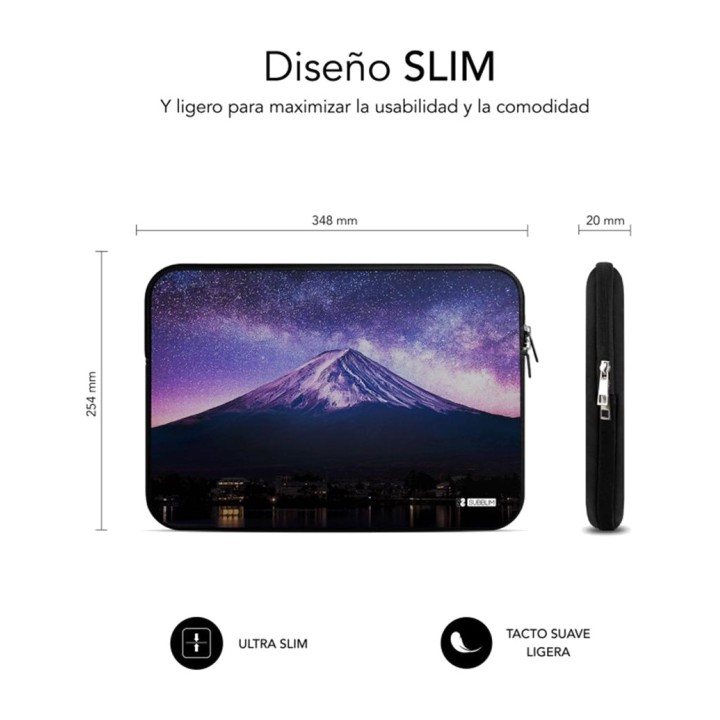 SUBBLIM Capa de neoprene com design de montanhas para