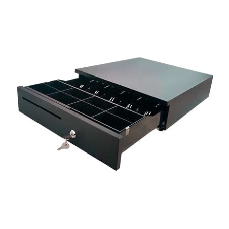 pos cash drawer with 5 banknote compartments and 8 coin compartments lb-405b1 405x420mm rj12 12v
