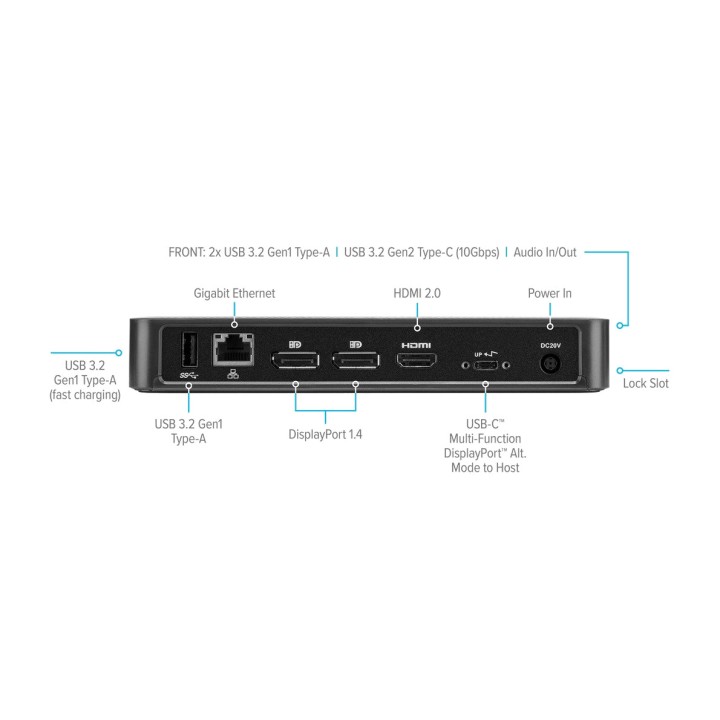 TARGUS USB-C docking station for three monitors with