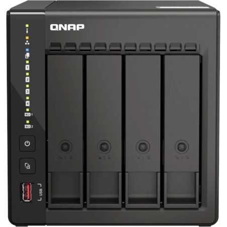4-bay nas server without drives ts-453e-8g-celeron j6412 8gb