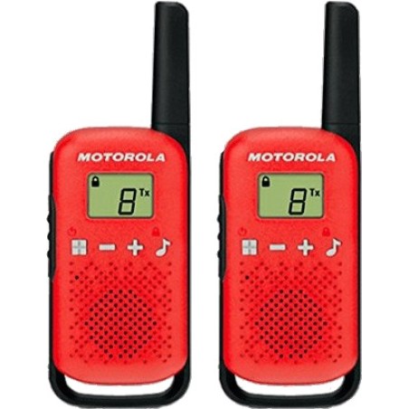pack de 2 walkie talkies sin licencia con clip para cinturón talkabout-t42 pmr446 16ch