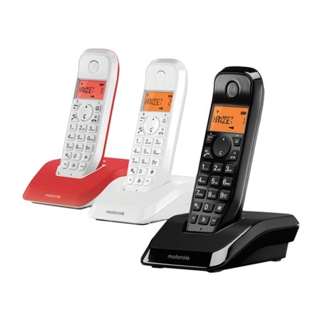 teléfono inalámbrico dect con tres terminales y manos libres s1203 trio