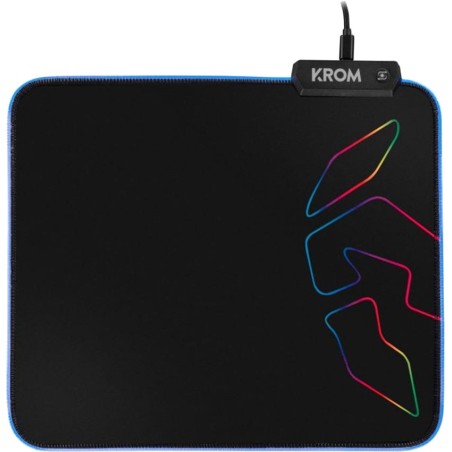 alfombrilla de ratón gaming con iluminación knout rgb-320x270x3mm