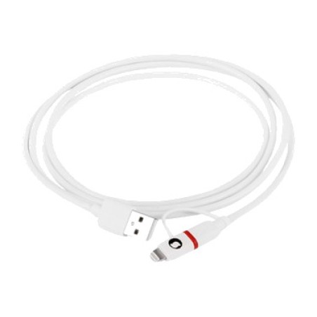kombiniertes micro-usb- und lightning-lade- und datenkabel mfi-1,5m