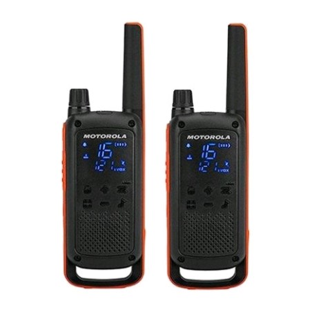 pack de 2 walkie talkies sin licencia resistentes a salpicaduras talkabout-t82 pmr446 10km 16ch