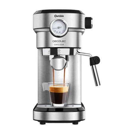 espresso aparat z manometrom in parilnikom cafelizzia-790 steel-pro 20-bar 1350w 1,2l