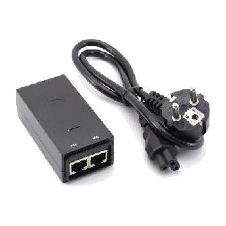 injecteur power over ethernet passif 100 mbit/s poe-24v 12w 0,5a