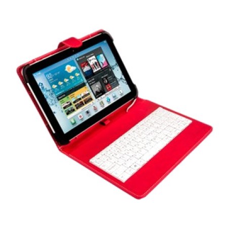 custodia universale per tablet con tastiera collegata tramite cavo micro usb 9-10.1