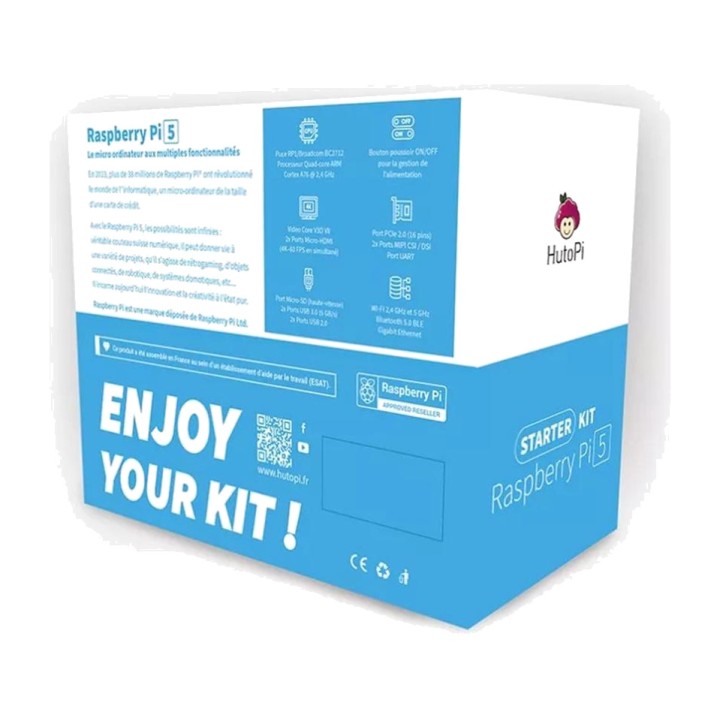 RASPBERRY PI Starter-Kit mit Einplatinencomputer 5 8GB KUBII