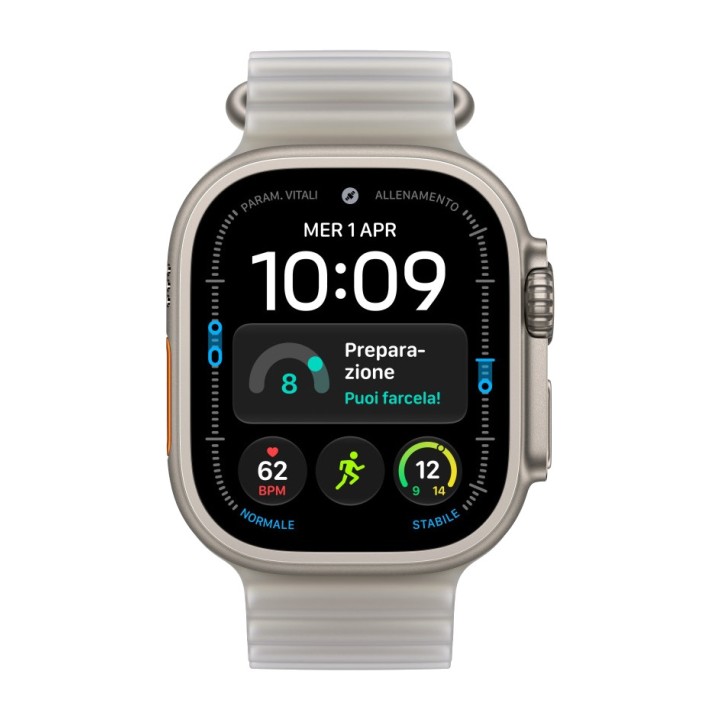 APPLE Sportliche Smartwatch mit Titangehäuse, GPS und