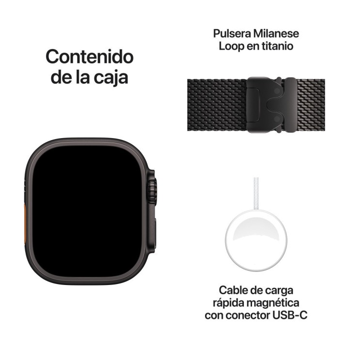 APPLE Montre connectée sportive avec boîtier en titane, GPS