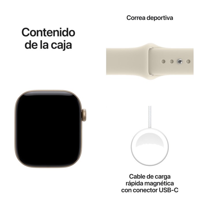 APPLE Montre connectée avec boîtier en aluminium, GPS et