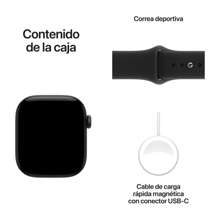 APPLE Reloj inteligente con caja de aluminio, GPS 876338