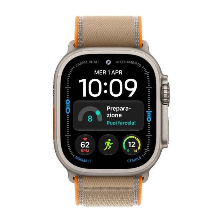 APPLE Montre connectée sportive avec boîtier en titane, GPS