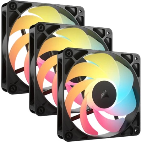 pc-gehäuselüfter mit umgekehrtem rotor rs120-r-argb pwm 120mm 3 uds