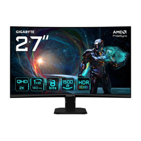 monitor gaming curvo para pc gs27qca 27" qhd-va 180hz 20vm0-gs27qcabm-1ekr