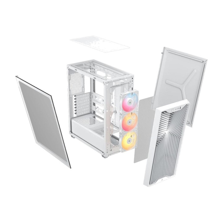 CORSAIR Caja de PC semitorre con cristal templado 3200D