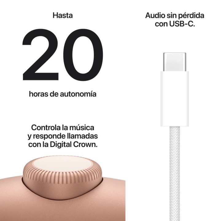 APPLE Trådlösa hörlurar över huvudet med aktiv