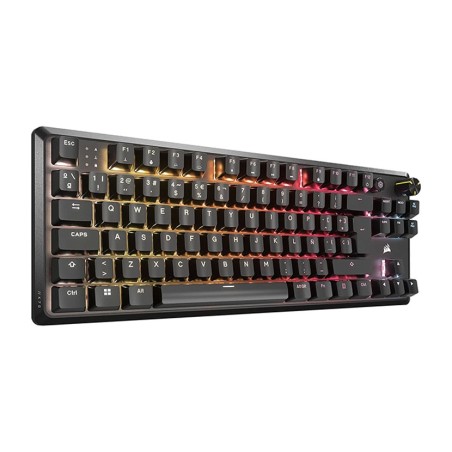 teclado mecánico gaming compacto con distribución española k70-core tkl rgb-mlx-red ch-911911e-es