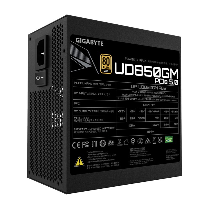 GIGABYTE Alimentatore modulare per PC UD850GM PG5 V2 80 PLUS