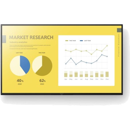 professional digital signage display with android tv bravia-ez20l 65" 4k-uhd 350nit 16/7