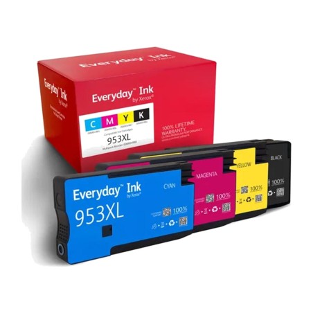 pack of 4 compatible printer ink cartridges everyday-hp-953xl cmyk 006r04988