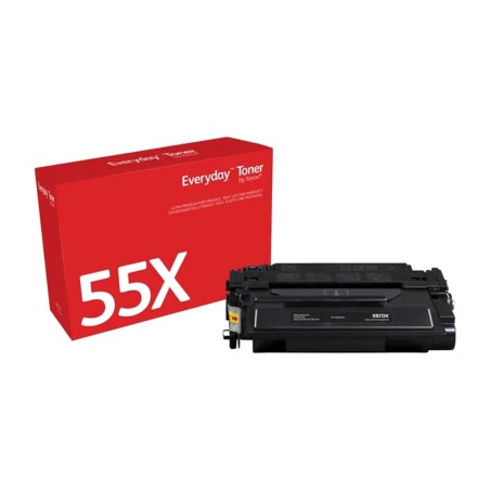 high-capacity compatible toner cartridge for laser printer everyday-hp-55x ce255x 006r03628