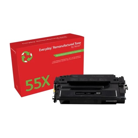 cartucho de tóner compatible de alta capacidad para impresora láser everyday-hp-55x ce255x 12500-paginas 106r01622