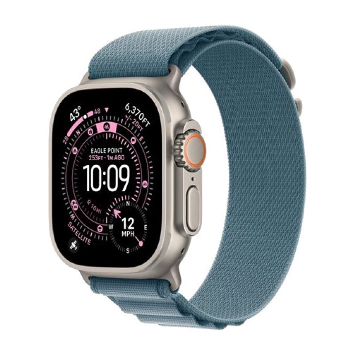 APPLE Sportliche Smartwatch mit Titangehäuse, GPS und