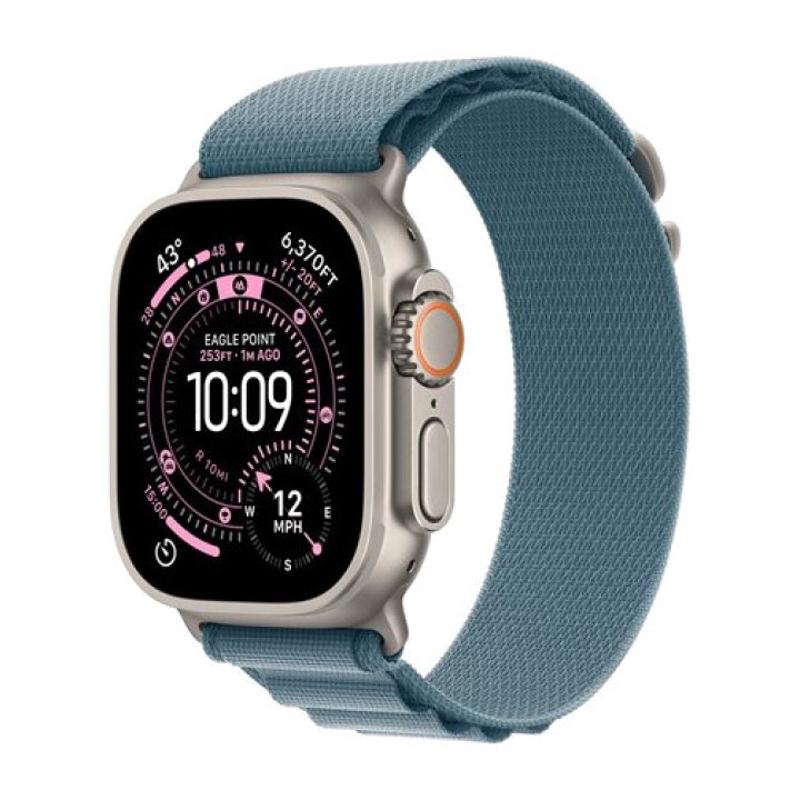 APPLE Sportliche Smartwatch mit Titangehäuse, GPS und