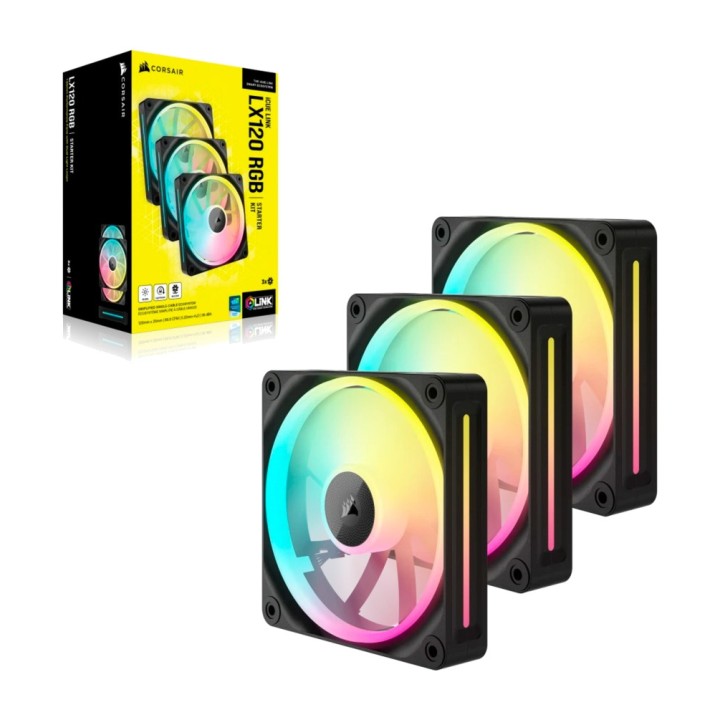 CORSAIR Kit de ventilateurs de boîtier PC RGB ICUE-LINK