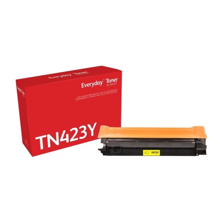 high-capacity compatible toner cartridge for laser printer everyday-brother-tn423y 4000-paginas 006r04762
