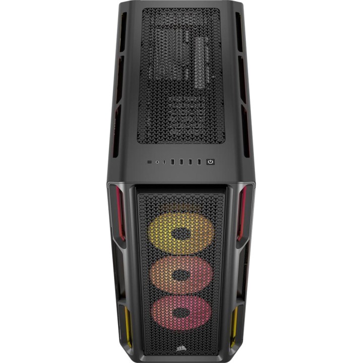 CORSAIR Caja de PC semitorre con cristal templado ICUE-LINK