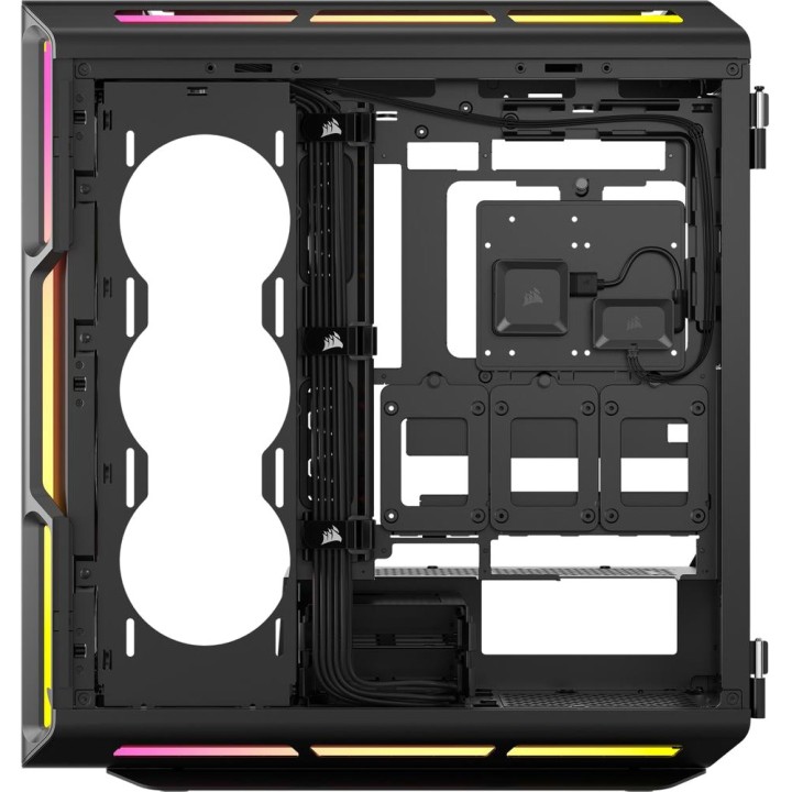 CORSAIR Mid-tower PC case with tempered glass ICUE-LINK