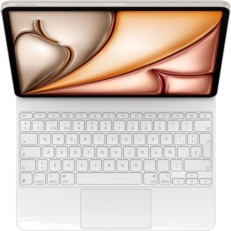 clavier avec étui et trackpad pour tablette, disposition espagnole magic-keyboard ipad air 13" m3