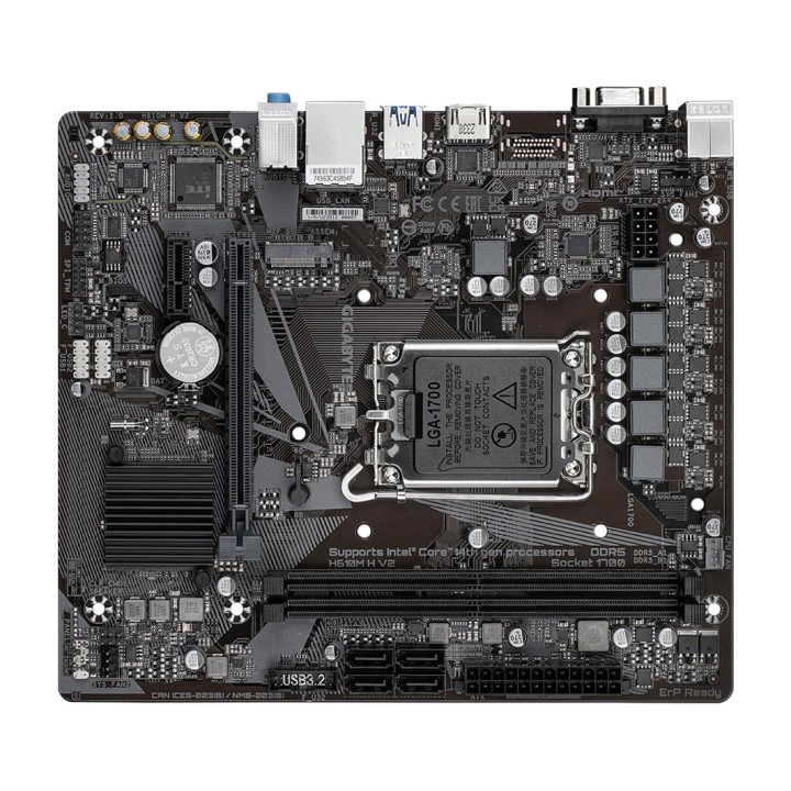 GIGABYTE Scheda madre micro ATX per Intel H610M H V2 LGA1700