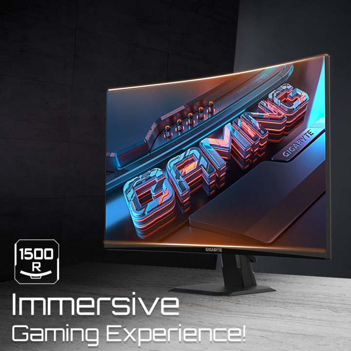 GIGABYTE Monitor gaming curvo per PC GS27FC 27" FHD-VA 180HZ