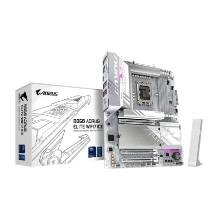 placa base atx para intel b860 aorus elite wifi7 ice lga1851