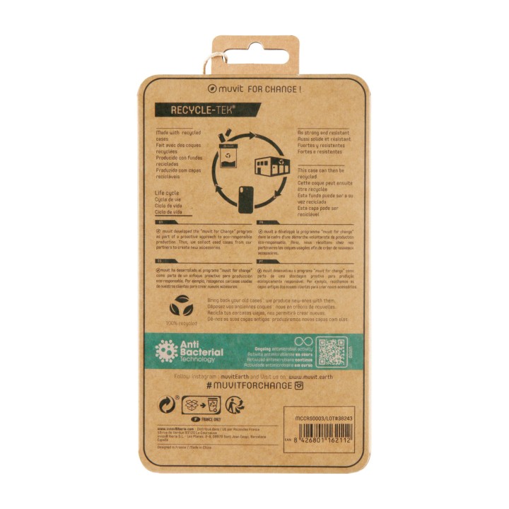 MUVIT Recycled antibacterial phone case RECYCLETEK-IPHONE 11