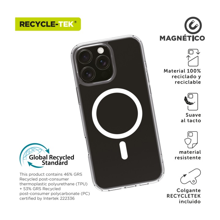 MUVIT Funda magnética reciclada para móvil
