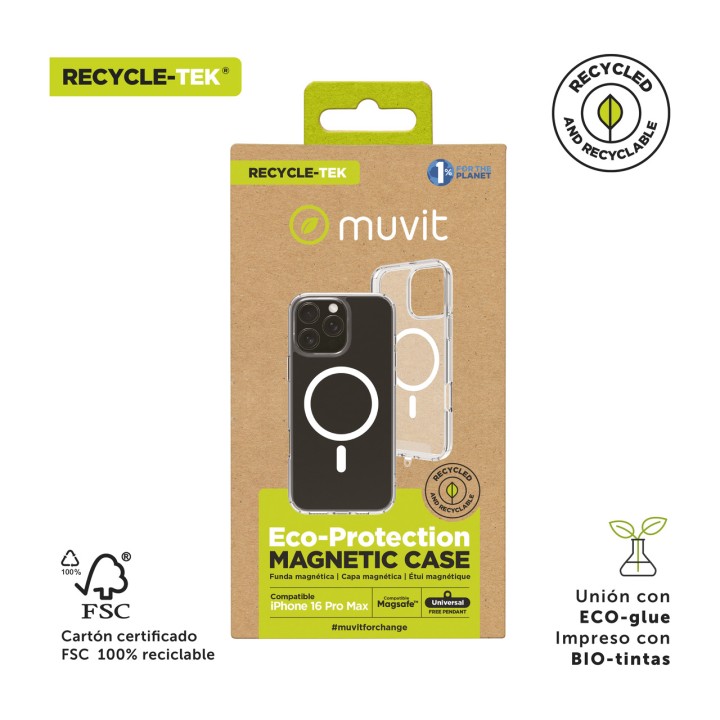 MUVIT Funda magnética reciclada para móvil