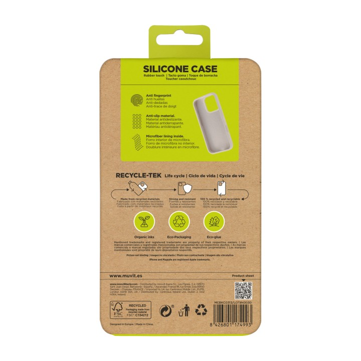 MUVIT Recycled liquid silicone phone case RECYCLETEK-LIQUID