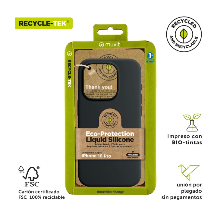 MUVIT Recycled liquid silicone phone case RECYCLETEK-LIQUID