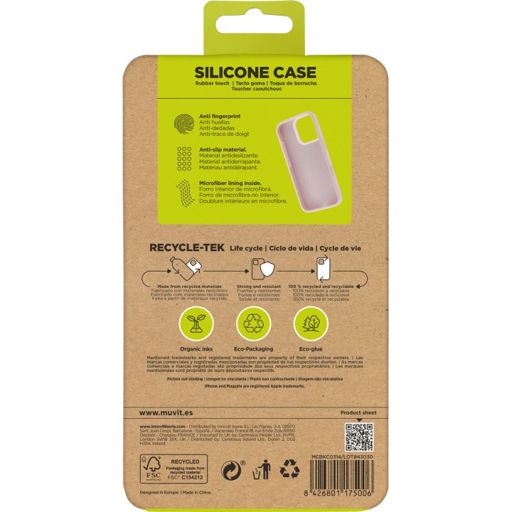 MUVIT Recycled liquid silicone phone case RECYCLETEK-LIQUID